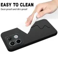 Xiaomi Redmi Note 13 Pro 5G/Poco X6 5G Black Soft Liquid Silicone Flexible Case - Phone Back Cover.