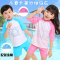 Vipas Kids Swimsuit Girls Parent-Child Swimsuit Baby Small, Medium and Big Kids Split Quick Drying Swimsuit Set.