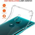 For Sony Xperia XZ3 Back Cover Shockproof Transparent Soft TPU Silicone Protector Phone Case with Shock Absorption Bumper Corners. 
