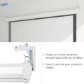 2x Curtain Wall Mount Bracket with Removable Hook Stand for Screen.