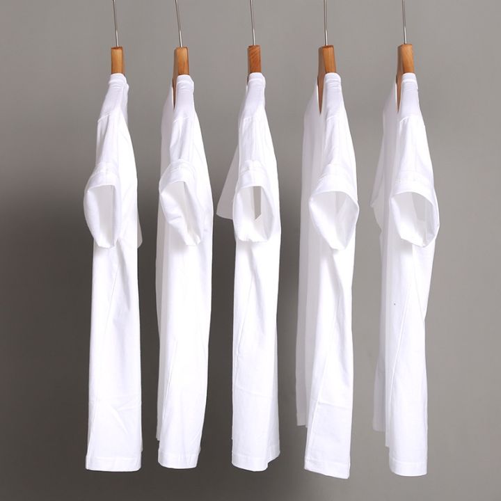 230g%20pure%20cotton%20solid%20color%20short%20sleeve%20base%20coat%20pure%20white%20T-shirt%20combed%20cotton%20men%20and%20women%20tee%20-%20Image%204