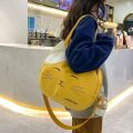 Canvas Nylon Prints Cat Messenger Bag Cute College Style Large Capacity Crossbody Bag Portable Shoulder Bag Handbag Streetwear. 