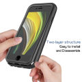lthmy for iPhone SE 2020 / iPhone SE 2022 Built-in Screen Protector Full Body Rugged Shockproof Case Cover.