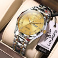 Louis Vance Swiss brand new men's quartz watch waterproof luminous calendar Korean luxury watch Tiktok.