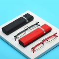 German Quality TR 90 Reading Glasses Men Half Frame Prescription Eyeglasses Male Female Eyewear with Case.
