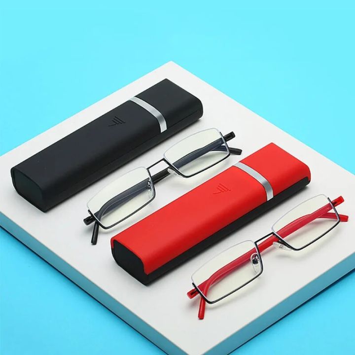 German%20Quality%20TR%2090%20Reading%20Glasses%20Men%20Half%20Frame%20Prescription%20Eyeglasses%20Male%20Female%20Eyewear%20with%20Case%20-%20Image%206