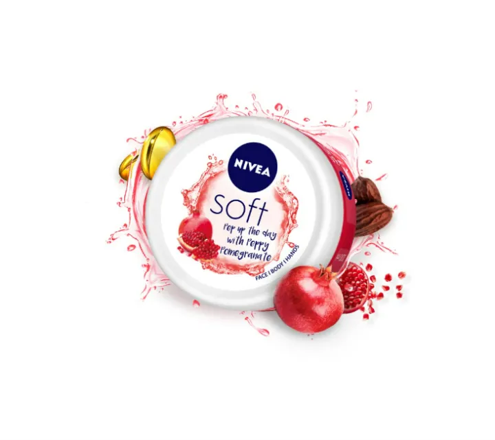 Nivea  Peppy Pomegranate Soft Light Moisturizer Cream,200ml