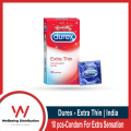 Durex Extra Time Condom 10pcs Box | Made In India | Extra Dots, Thin, Ribbed, Air, Mutual Climax, Invisible, Chocolate, Bubblegum, Strawberry Condom 10pcs - Choose Before Order. 
