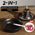 2in1 Ceramic Ashtray Smoke Censer Cute Buddha Backflow Tower Cone Incense Burner.