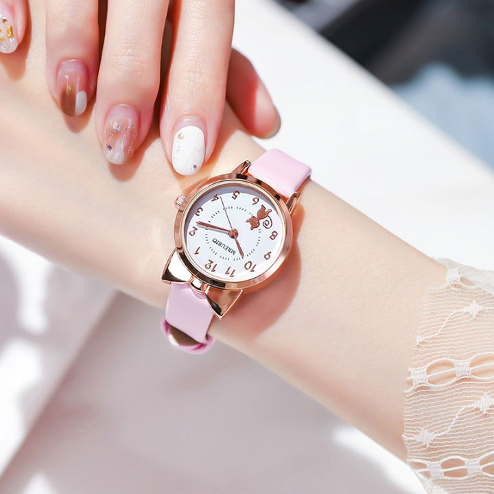 Korean Princess Cute Ladies Watch Girl Child Girl Cartoon Bow Kindergarten Digital Primary School Student-waterproof fashion wrist watches business luxury watch