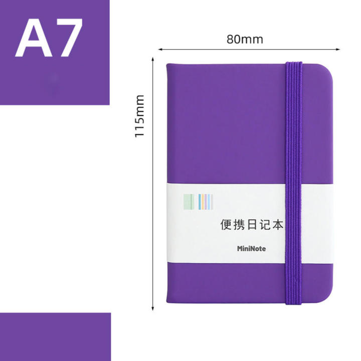 96 sheets Mini portable notebook Smooth Writing Multiple Colors A7 Small notebook for notes High beauty small notebook for Office/School/Home Student Hand ledger