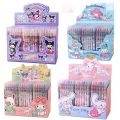 Sanrio Gel Pens 12pcs Kuromi Hello Kitty Melody Cute Boxed Press Water-based Pen Office Signature Pen Stationery Wholesale. 