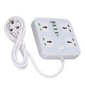Multifunctional Power Strip, 3 USB Ports Power Outlet Strip UK Plug 110-250V High Resistance for Home. 