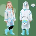 Cute Duck Polyester Baby Raincoat Outdoor Waterproof Rain Coat Children Impermeable Poncho Boy Girl Rain Jacket Gift. 