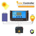 Digital Solar Charge Controller 10A 12V Battery for 20-200W Solar Panel. 