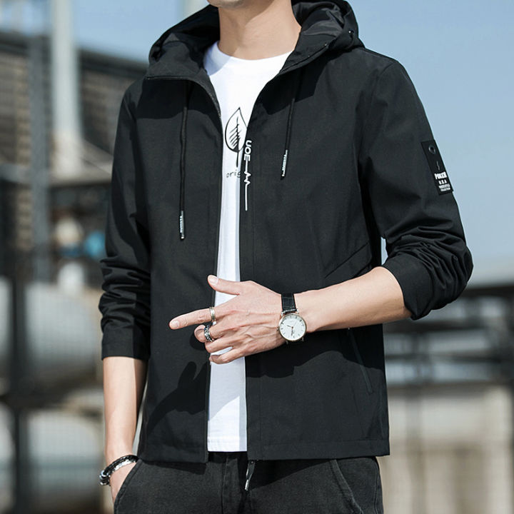 2023%20Spring%20Jacket%20Men's%20Hooded%20Coat%20Men's%20Clothing%20Manufacturer%20Youth%20Korean%20Fashion%20Casual%20Exercise%20Jacket%20-%20Image%202