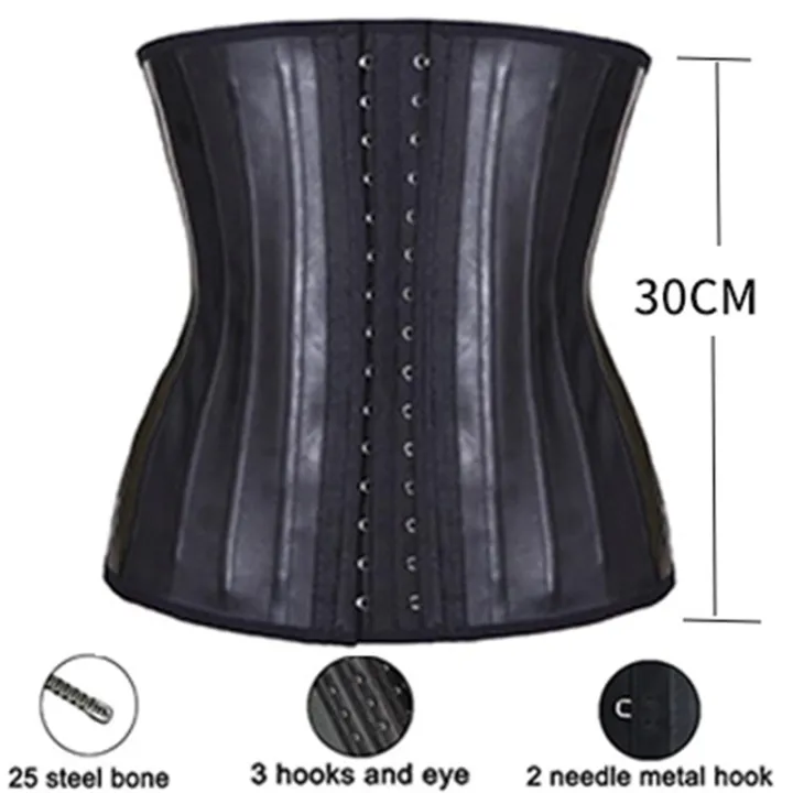 Latex%20Waist%20Trainer%20Corset%20Belly%20Slim%20Belt%20Body%20Shaper%20Modeling%20Strap%2025%20Steel%20Boned%20Waist%20Cincher%20fajas%20colombianas%20-%20Image%204