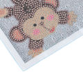 Rhinestone Painting Kit Shiny Cartoon Cute Monkey Pattern Simple Operation DIY 5D Art 17x17cm.