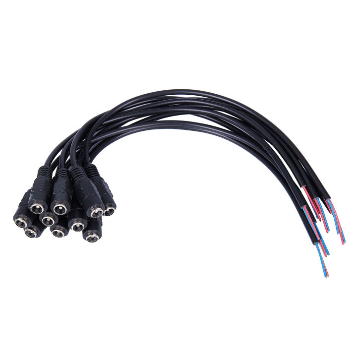 Harmony%2010pcs%2012V%20DC%20Power%20Plug%20Female%20Jack%20Plug%20Connector%20Cable%205.5X2.1mm%20With%20Cord%20Cable%2015CM%20for%20CCTV%20LED%20Strip%20Light%20-%20Image%202