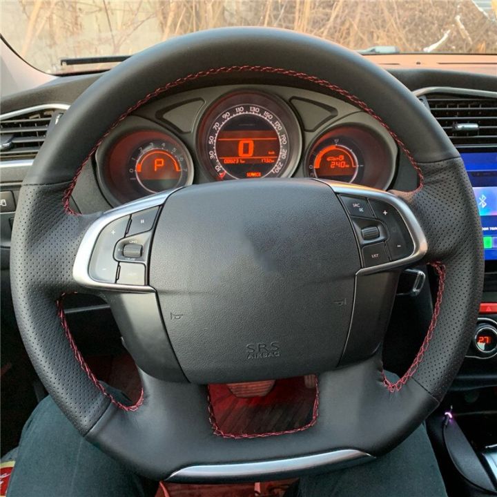 Car%20Steering%20Wheel%20Cover%20For%20Citroen%20C4%20C4L%202011-2015%20DS4%20Customize%20DIY%20Steering%20Wrap%20Microfiber%20Leather%20Hand%20Sewing%20-%20Image%205