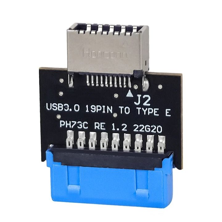 USB%203.0%20Internal%20Header%20to%20USB%203.1/3.2%20Type%20C%20Front%20Type%20E%20Adapter%2020%20Pin%20to%2019%20Pin%20Converter%20for%20PC%20Motherboard%20Connector%20Riser%20-%20Image%207