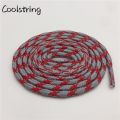 LSGS Coolstring Cool 4.5mm Wear Resistant Mountaineering Shoelaces Olivary Wave Round Sneakers Travel Shoes Laces For Martin Boots. 