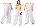 Women's matching color with tops Plazzo High Quality Fabrics Casual Wear Palazzo.