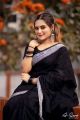 Half Silk Cotton Saree For Women - Black and Silver Color - Comfortable to wear- Perefct For All Seasons and Occasions. 