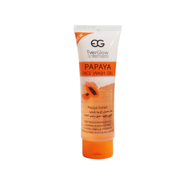Everglow Papaya Gel Face Wash - 100 ML - Made in Thailand