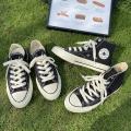 Spot Goods 1970sHigh-End Upgraded Blue Bottom Classic High-Top Canvas Shoes All-Matching Casual Couples Shoes. 