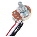 Guitar Wiring Harness Two Pickup 500K Pots 3-Way Toggle Switch Silver.