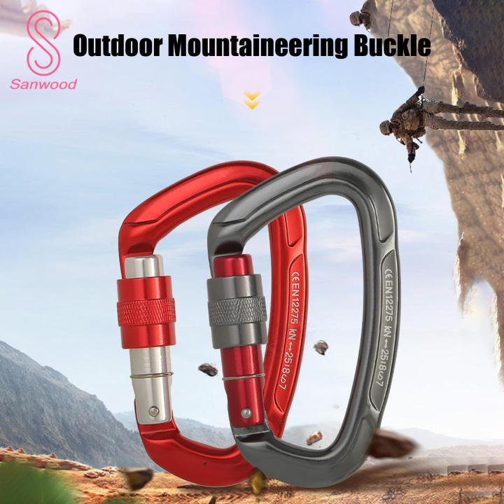 High Load-bearing Capacity Carabiner 25kn Screwgate Locking Carabiner for Camping Hiking Climbing