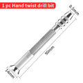 Luxianzi Mini Aluminum Hand Drill Woodworking Drilling Rotary Tools For Jewelry Craft Watch 10pc Manual Twist Drill Bits. 