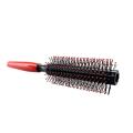 Round Brush Curly Hair Roller Brush Comb - 1 Pc Red.