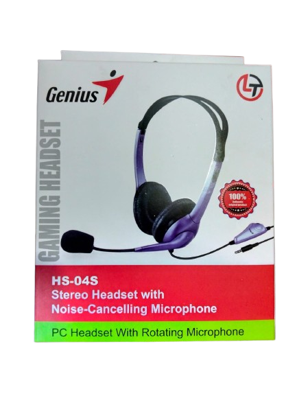 Genius HS-04S | Stereo Headset with Noise-Cancelling Microphone | Daraz ...