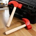 2Pcs Wooden Toy Hammer Safe Mallet for Cracking Rounded Edge Hammer with Rounded Edges for Play & Skill Development. 