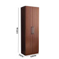 Nifty Niche - Modern 2 Doors Almirah with Inner Storage Shelves by Deluxe Furniture - Furniture & Decor - Modern and Trendy. 