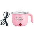 Multifunctional Electric Mini Pot Cooker 1.8L Stainless Steel Steamer Noodles Soup Maker Hot Pot. 