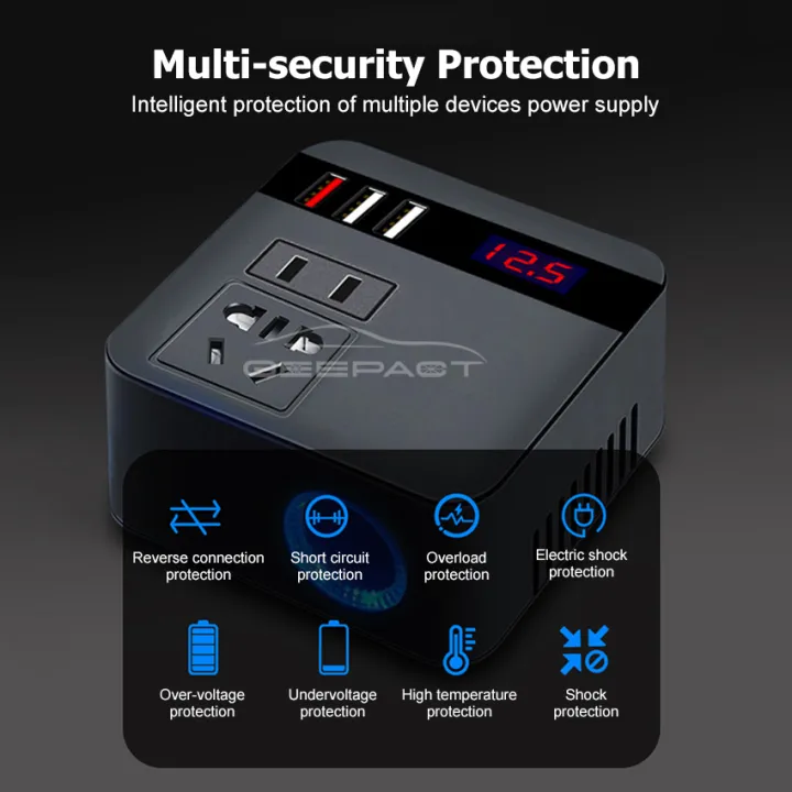 Geepact%20Car%20Inverter%20A/C%2012V/24V%20to%20D/C%20110V/220V%20Digital%20Display%20Car%20Power%20Adapter%20Auto%20Converter%20QC3.0%20Fast%20Charging%20Inverter%20Multi-Protection%20Car%20Charger%20Adapter%20Car%20D/C%20Power%20Home%20A/C%20Power%20Converter%20-%20Image%206