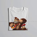 Country Returns O Neck TShirt Donkey Kong Game Pure Cotton Basic T Shirt Men Clothes Individuality Fluffy Hot Sale.