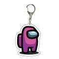 Anime Game Among Us Keychain Crewmates/Imposter Car Keychains for Men Bag Pendant Key Chain Trinkets Figure Ring Jewelry Gifts.