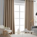 Solid Brown Curtains for Living Room Bedroom Window Curtain for Hall Door Tende Blinds Drapes Elegant Cortinas Ins Rideaux Panel.