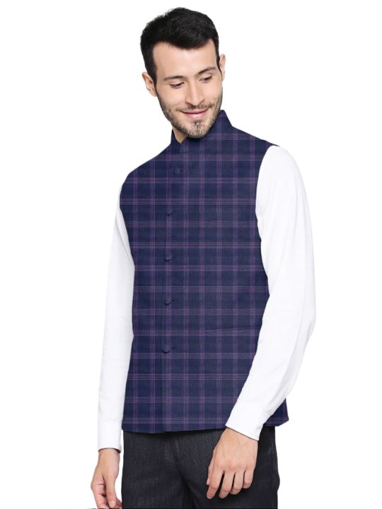 Printed%20white%20and%20blue%20Koti%20for%20men%20print%20brand%20%7C%20Nehru%20jacket%20for%20men%20%7C%20Waist%20coat%20and%20vest%20for%20men%20blue%20and%20white%20check%20-%20Image%206