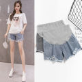 Shorts for Pregnant Women Summer Fashion Outdoor Ripped Denim Shorts Fashionable Mom Loose Wide Leg Pants Pregnant Maternity Pants Hot Pants. 