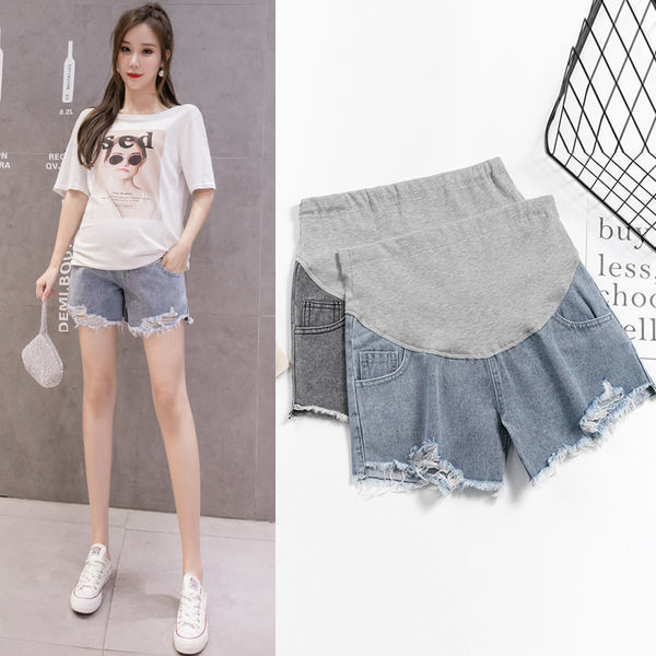 Shorts%20for%20Pregnant%20Women%20Summer%20Fashion%20Outdoor%20Ripped%20Denim%20Shorts%20Fashionable%20Mom%20Loose%20Wide%20Leg%20Pants%20Pregnant%20Maternity%20Pants%20Hot%20Pants%20-%20Image%209