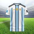 Argentina World Cup Jersey 2026 Thai Premium Football Jersey For Men - Half Sleeve Collar Polo Jersey - Argentina Jersey 2026. 