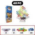 Stacking Game Dinosaur building blocks party game toy Stacked High Tetris Block Desktop Balance Block Stacked Puzzle Board Game. 