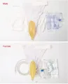 Portable Reusable Medical Incontinence Bag - Collecting Bag for Men and Women with Catheter Bag and Urinal. 