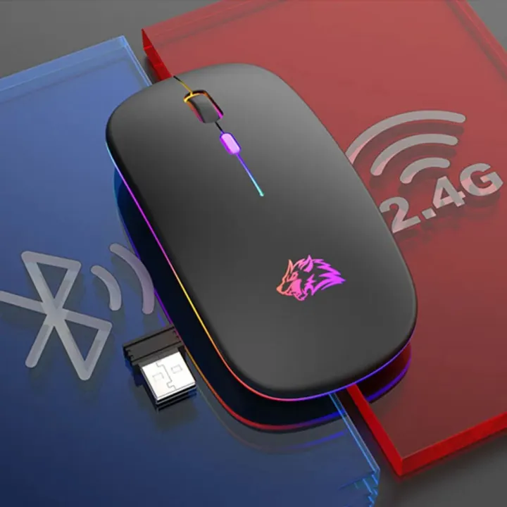 Rechargeable%20Bluetooth%20Mouse,%202.4G%20Dual%20Mode,%20Seven%20Colors%20Breathing%20Light%20Mute%20Button,%20Suitable%20for%20PC,%20IPad,%20Laptop%20-%20Image%203