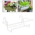 Hanging Railing Planters, Railing Flower Holder, Metal Stand Durable Art Rack, Planter Stand for Deck Railing, Flower Pot Holder for Patio Fence.